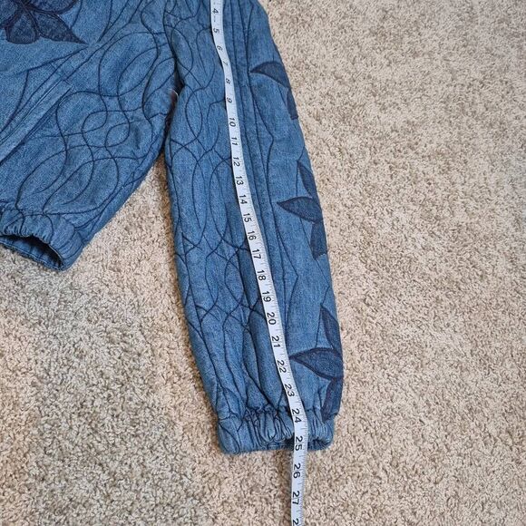 Free People Quinn Quilted Denim Jacket Size S - Picture 7 of 10